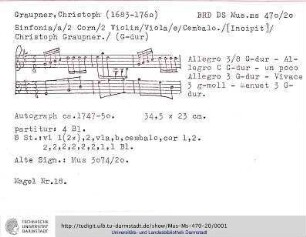 Sinfonie G-Dur