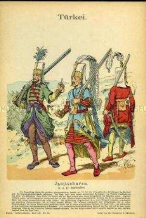 Uniformdarstellung, Janitscharen, Türkei, 1501/1700.