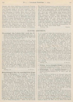 195-200 Kleine Kritiken