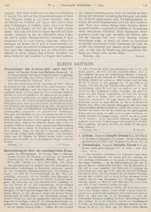 195-200 Kleine Kritiken