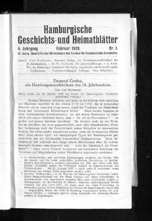 Februar 1929. Nr. 1