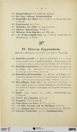Diverse Gegenstände (Nr. 266-365-367)