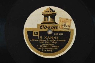 Im Kahne : "Möwen, Möwen in weißen Flocken"; Lied / (Edv. Grieg)