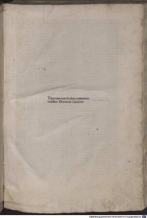 Terentius cum duobus commentis : uidelicet Donato et Guidone