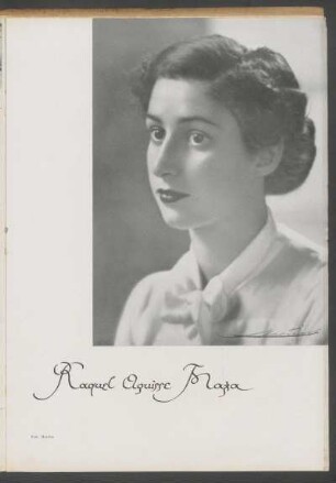 [Fotografía de] Raquel Aguirre Maza