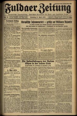 Ausgabe vom Samstag, den 13. April 1935.