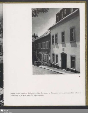 In diesem Haus unterhielt der „Rechenmeister“ Adam Ries von 1525-1559 seine „beruffene Rechenschule“