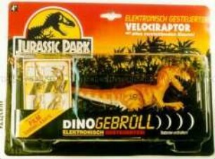 Dino-Figur Velociraptor "mit Dinogebrüll" in Originalverpackung