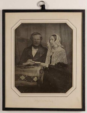 Der Gutsbesitzer Ferdinand Trummer (1794-1869) aus Trojensdorf und seine Frau Charlotte, geb. Mau (1816-1893)