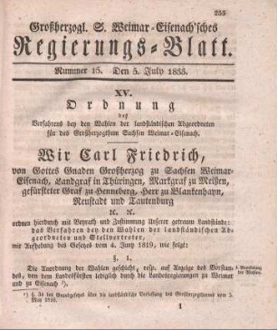 Nr. 15 : 5. July 1833