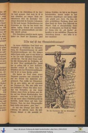 Wie tief ist der Gemeindebrunnen?