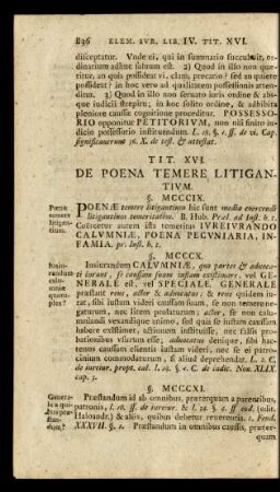 Tit. XVI. De Poena Temere Litigantium