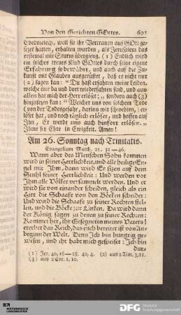 Am 26. Sonntag nach Trinitatis