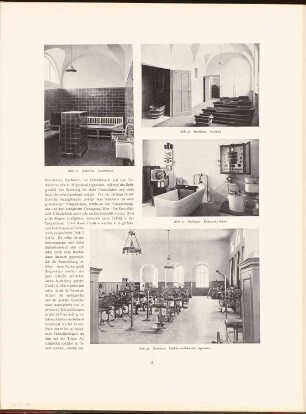 Rudolf Virchow-Krankenhaus, Berlin: Innenansichten Badehaus (aus: Neubauten der Stadt Berlin, Bd. VI, 1907)