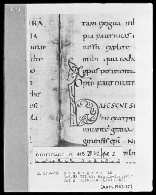 Quadripartitus (Sammlung von Patresexerpten und Kanones in vier Büchern) — Initiale H (aec sunt), Folio 2recto