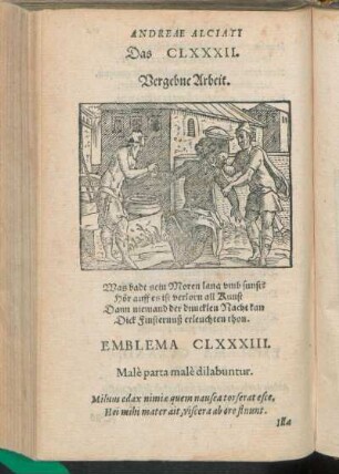 Emblema CLXXXIII. Malè parta malè dilabuntur.