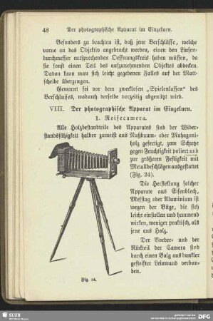 VIII. Der photographische Apparat im Einzelnen