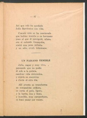 Un paisano temible