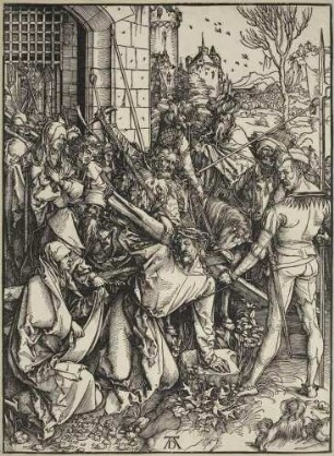 Große Passion, Blatt 7: Die Kreuztragung Christi