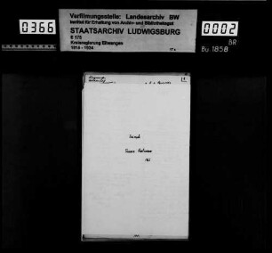 Bürgerrechtsverhältnisse zu Baiereck