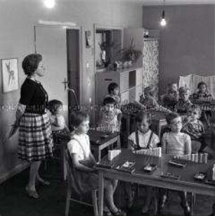 Spiel- und Lernnachmittag für Vorschulkinder in der 8. POS "Heinrich Heine" Mitte in Berlin (Ost)