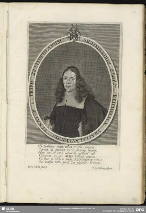 Sigismundus Schreiber Reipublicae Vratislaviensis Senator e[st] Tribu Zythopolarum
