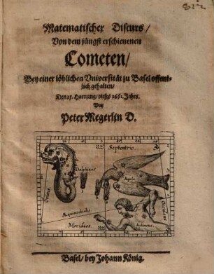 Matematischer Discurs von dem jüngst erschienenen Cometen ...