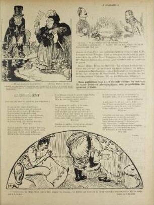 - Et moi aussi, j'ai ma dépêche! (Allusion au télègramme de félicitations que l'empereur Guillaume avait naguère envoyé au président Krüger et à la dépêche reçue par la reine Victoria à propos de la victoire d'Omudurman.); Le Désarmement; - Croyez-moi, ma chère, faites comme moi! Soignez vos dessous... Un homme qui trouve en sa femme toutes séductions d'une fille ne songe pas à la tromper.
