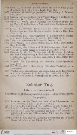Literaturwissenschaft (Nr. 3590 - 3708)