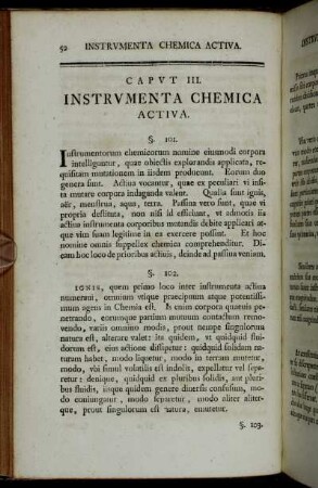 Caput III. Instrumenta Chemica Activa.