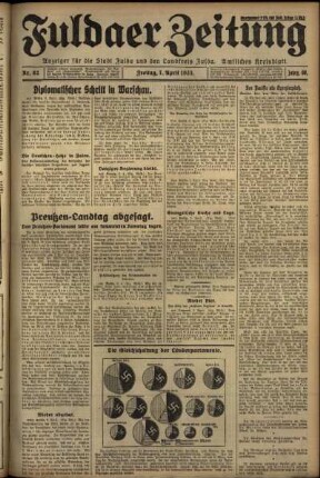 Ausgabe vom Freitag, den 07. April 1933.