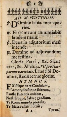 Officium Parvum Et Litaniae Sanctae Anastasiae Martyris, Exempti, Antiquissimi & Celeberrimi Monasterii Benedicto-Burani Patronae Thaumaturgae