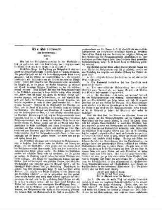 Ein Kaiserwort : (zur Preisbewerbung) ; (Schluß)