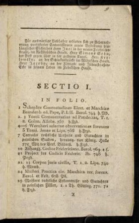 1-54, Sectio I.