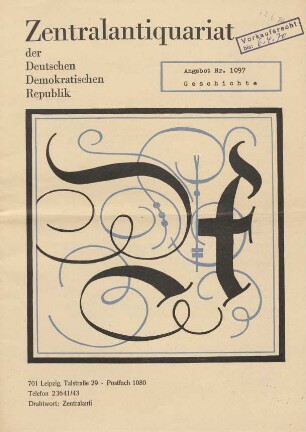 Nr. 1097: Geschichte