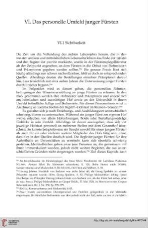 VI.1 Sichtbarkeit