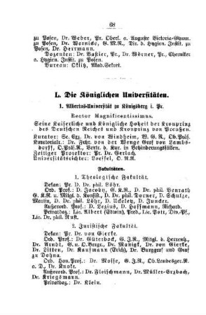 Die Königlichen Universitäten