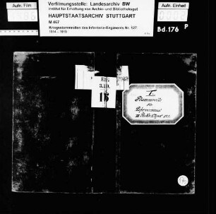 Kriegsstammrolle des 3. Rekrutendepots - Lehrpersonal