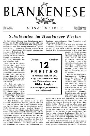 Nummer 10 : Oktober 1951