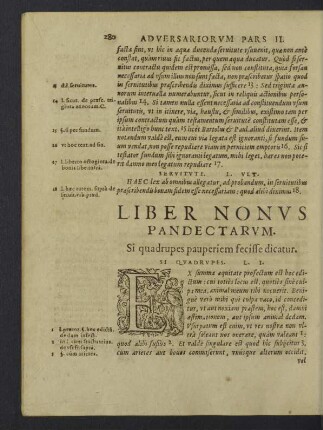 Liber nonus Pandectarum. Si quadrupes pauperiem fecisse dicatur.