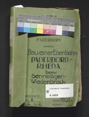 Eisenbahn. Bau einer Eisenbahn Sennelager - Wiedenbrück