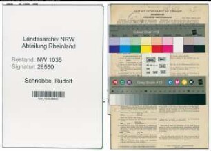 Entnazifizierung Rudolf Schnabbe , geb. 10.09.1901 (Ingenieur)