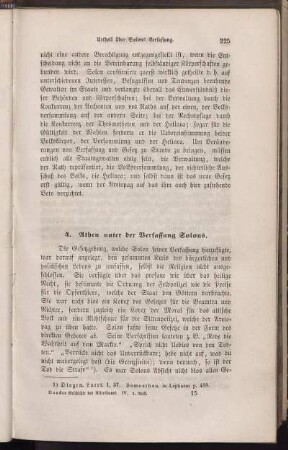 4. Athen unter der Verfassung Solons.