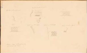 Reiseskizzenbuch 1828: Gesimse: Gesimsdetails