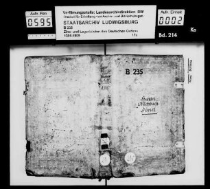 Lagerbuch von Hachtel, Wachbach und Dörtel