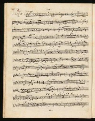 III. Streichquartett E-Dur