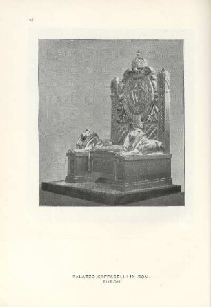 Palazzo Caffarelli in Rom. Thron [2]