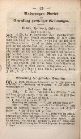 Anbetungen Gottes zur Erweckung gottseliger Gesinnungen.