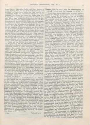 146-147 [Rezension] Thomas, Wilhelm, Das Erkenntnisprincip bei Zwingli