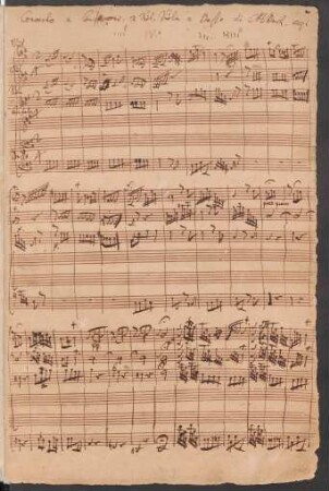 Konzerte; cemb, strings, bc; A-Dur; H 411; Wq 8